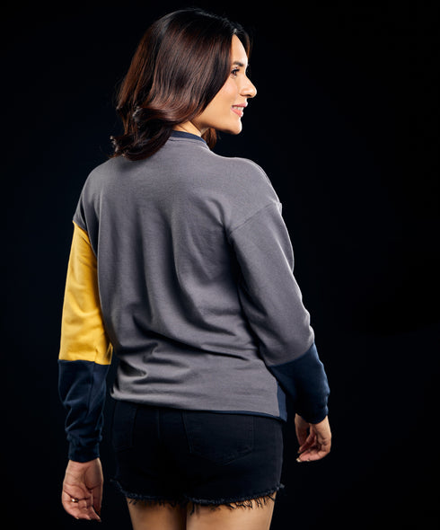 Long Sleeve Three Panel Drop Tshirt